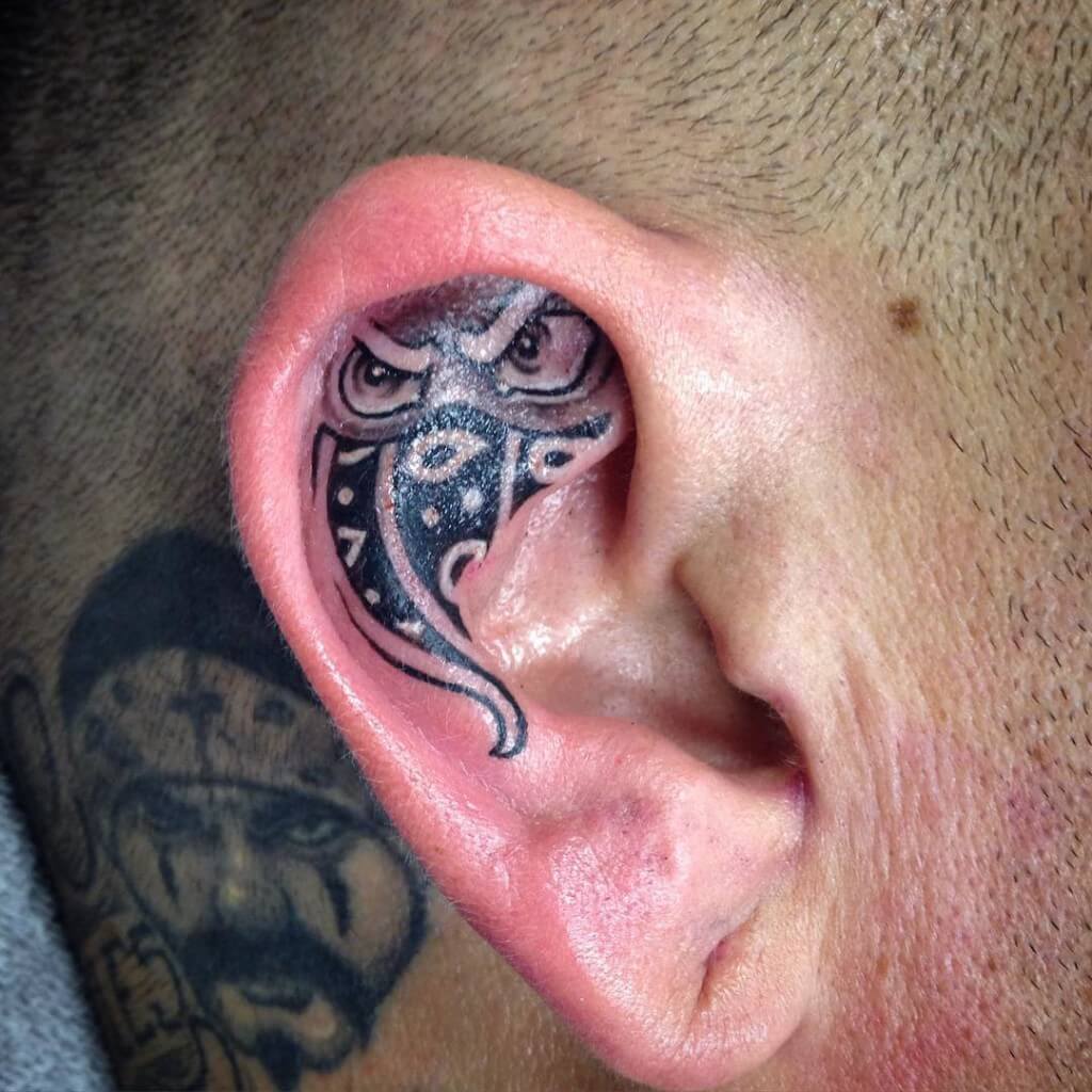 100 Ear Tattoos For Men Inner And Outer Design Ideas 100 Ear Tattoos For Men Inner And Outer Design Ideas