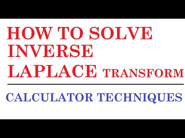 11 Inverse Laplace Calculator Finangainyah