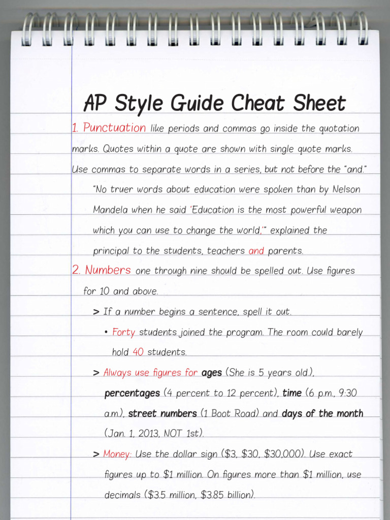A Comprehensive Guide To The Ap Style Of Writing Writer A Comprehensive Guide To The Ap Style Of Writing Writer