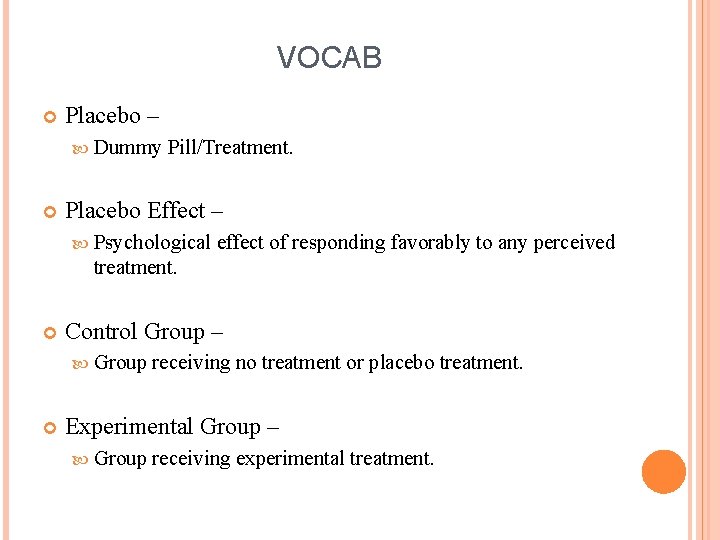 Chapter 5 2 Designing Experiments Terminology The Individuals On Which Chapter 5 2 Designing Experiments Terminology The Individuals On Which