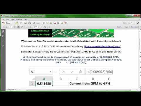 Convert Flow From Gph To Gpm Youtube Convert Flow From Gph To Gpm Youtube