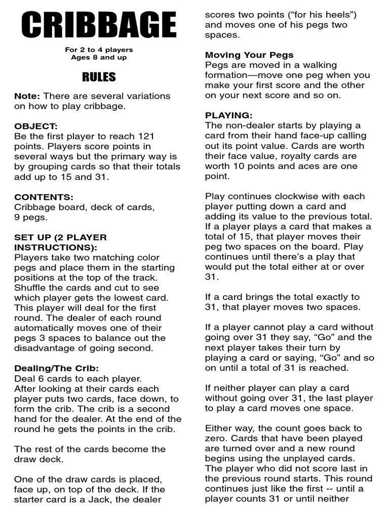 Cribbage Rules For Beginners Need To Know The Best Cribbage Hand Cribbage Rules For Beginners Need To Know The Best Cribbage Hand