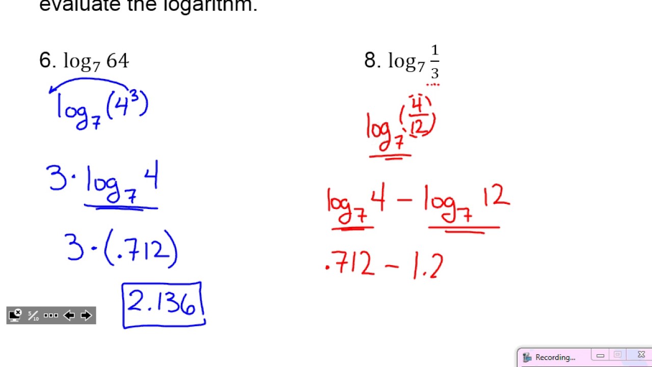 Derivative Of Natural Logarithm With Chain Rule Example Youtube Derivative Of Natural Logarithm With Chain Rule Example Youtube