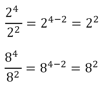 Examples of Quotient of Powers Simplified Examples of Quotient of Powers Simplified