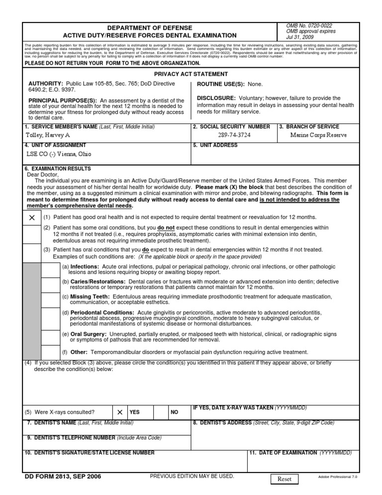 Fillable Online Dd Form 2813 Pdf Dd Form 2813 Pdf Dd Form 2813 Dental Fillable Online Dd Form 2813 Pdf Dd Form 2813 Pdf Dd Form 2813 Dental