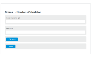 Grams To Newtons Calculator Online Grams To Newtons Calculator Online