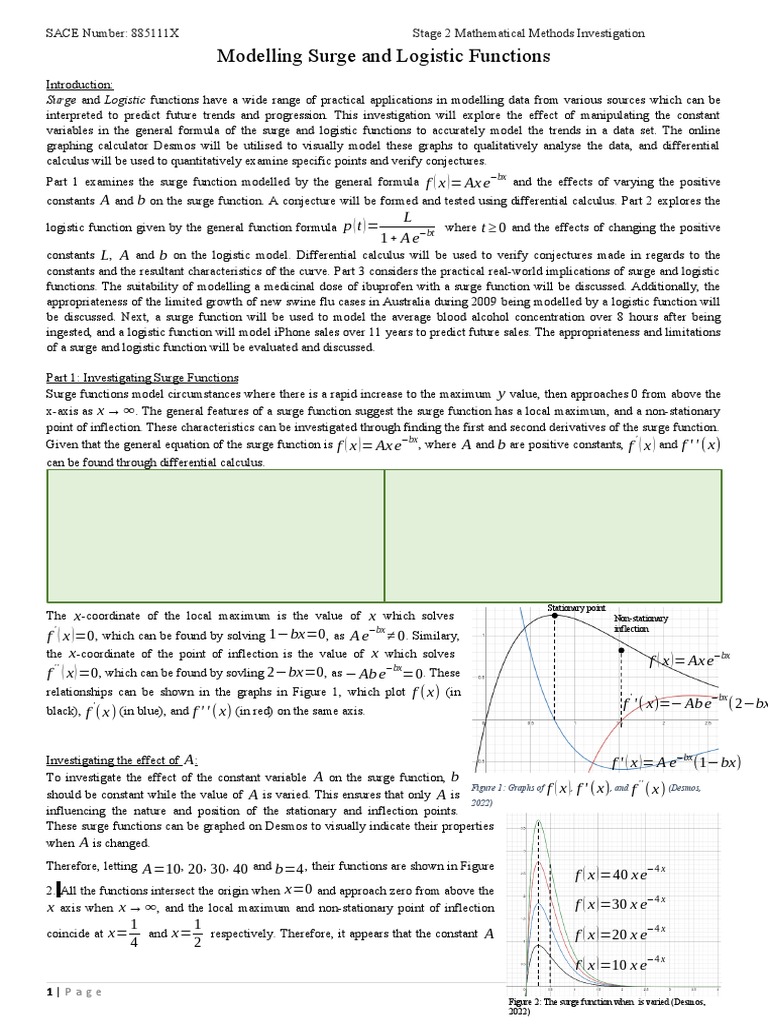 Logistic Functions Logistic Functions