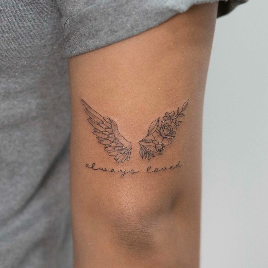 Loving Memory Simple Small Angel Wings Tattoo Best Tattoo Ideas Loving Memory Simple Small Angel Wings Tattoo Best Tattoo Ideas