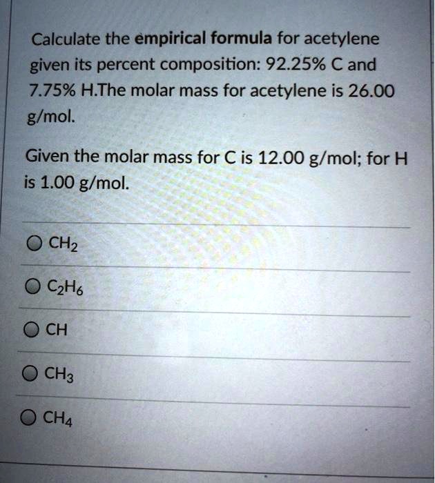 Molar Mass of Acetylene: Quick Chemistry Guide