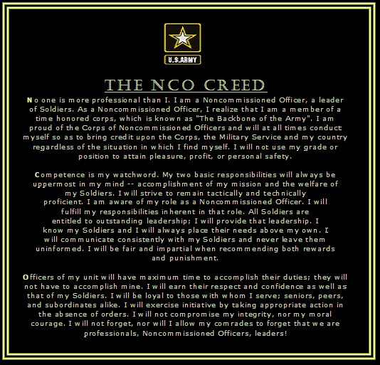 NCO Creed Wallpaper: Inspire Your Military Pride Today