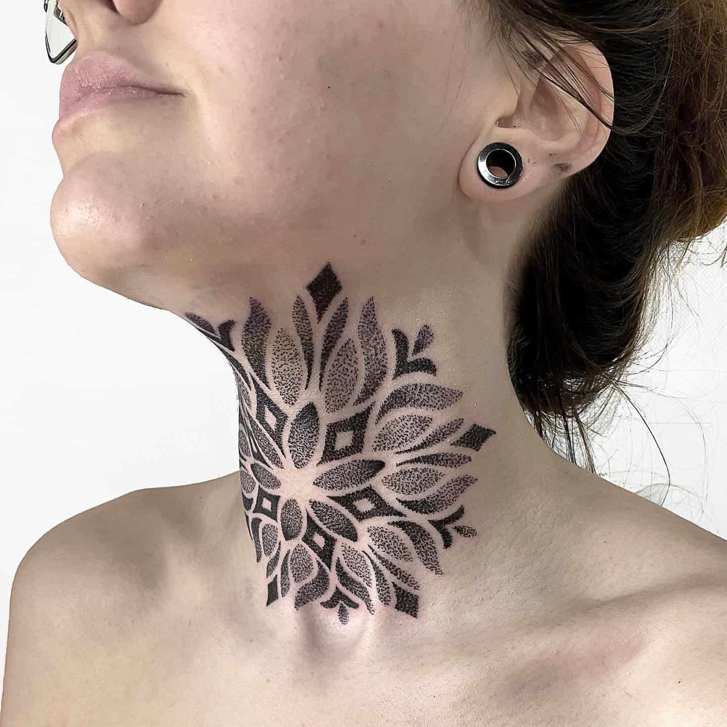 Neck Tattoos For Women Your Personal Guide Glaminati Com Neck Tattoos For Women Your Personal Guide Glaminati Com