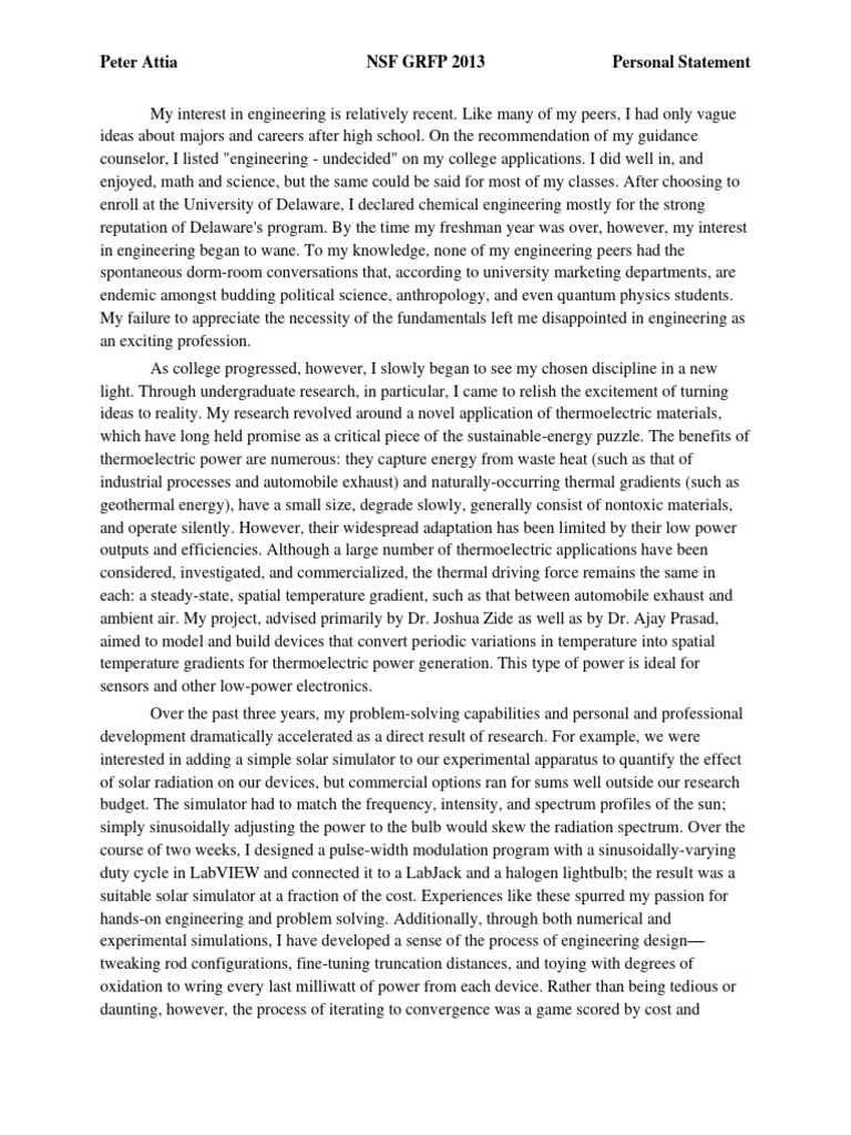Winning NSF GRFP Examples to Inspire Your Application