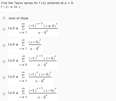 Taylor Series For F X Ln X Centered At X 1 Youtube