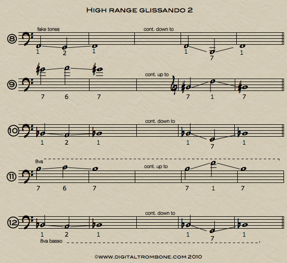 Trombone Lesson High Range Glissando Digitaltrombone Trombone Lesson High Range Glissando Digitaltrombone