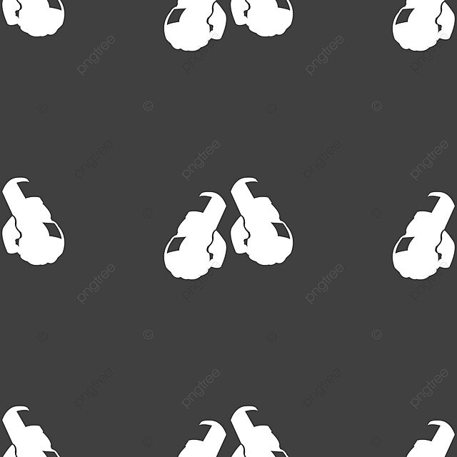 Vector Pattern Of Boxing Gloves Symbol On Gray Backdrop Seamlessly Vector Pattern Of Boxing Gloves Symbol On Gray Backdrop Seamlessly