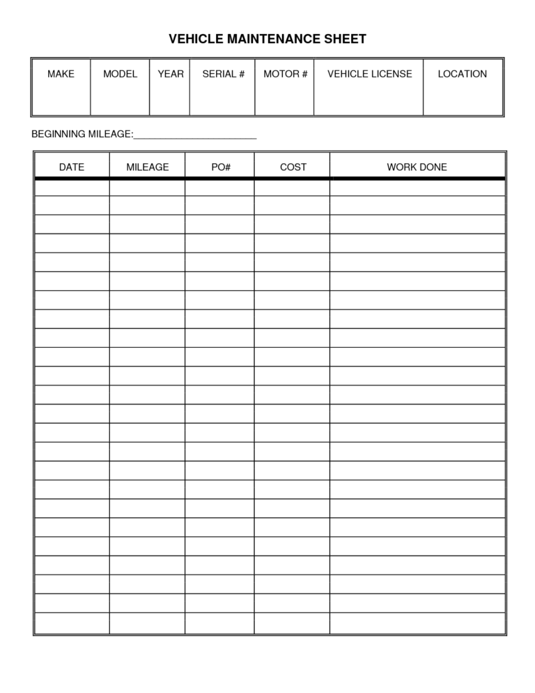 Vehicle Fleet Management Excel Template Free Vehicle Fleet Management Excel Template Free