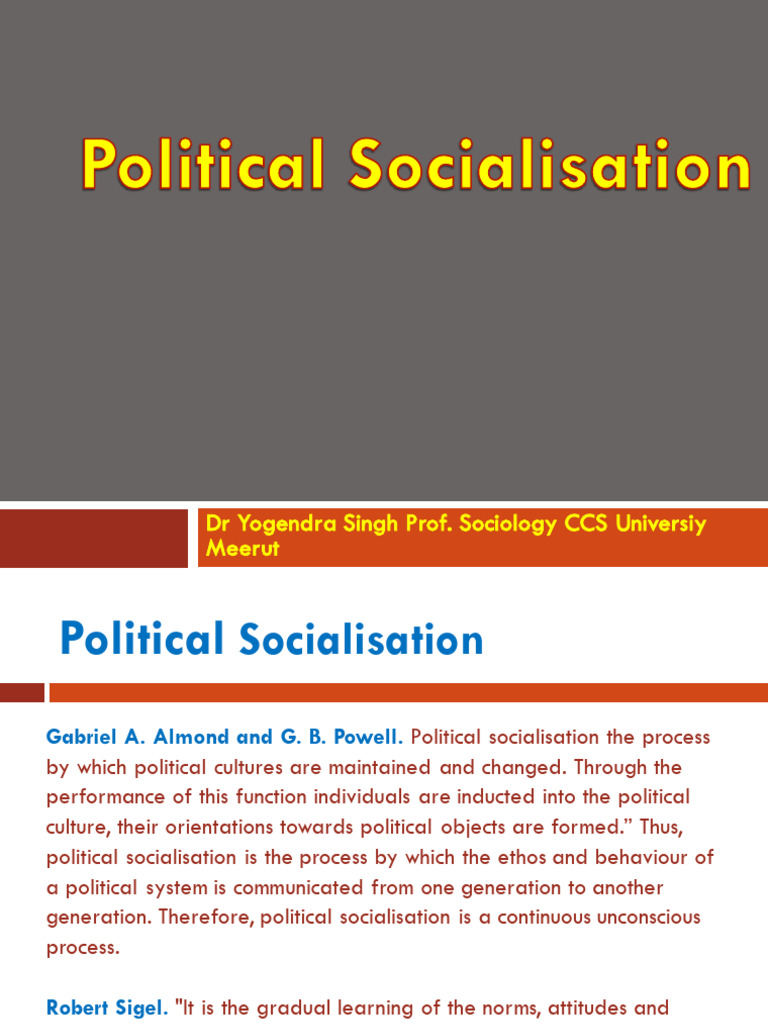 Understanding Political Socialisation: Shaping Civic Identity